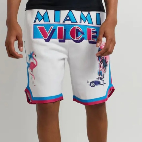 Reason x Miami Vice Limited Edition Chenille Shorts - Picture 2 of 6